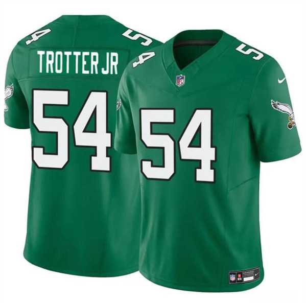 Men & Women & Youth Philadelphia Eagles #54 Jeremiah Trotter Jr Green 2024 Draft F.U.S.E. Vapor Untouchable Throwback Limited Stitched Jersey->philadelphia eagles->NFL Jersey